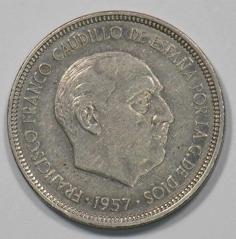 Spain 1957 5 Pesetas Francisco Franco P902801 combine shipping0