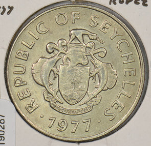 Seychelles 1977 Rupee Triton Conch animal P190287 combine shipping2