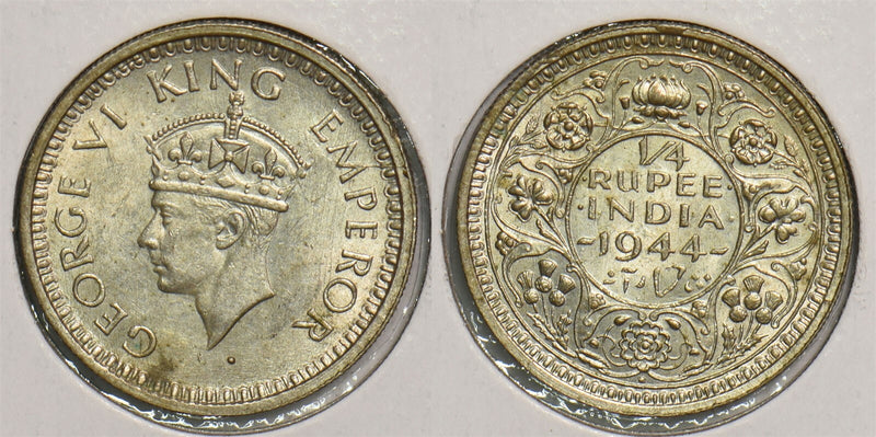 India British 1944 1/4 Rupee P290359 combine shipping0