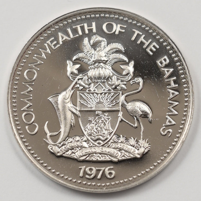 Bahamas 1976-FM Elizabeth II-Pineapple 5 Cents Proof P9040540