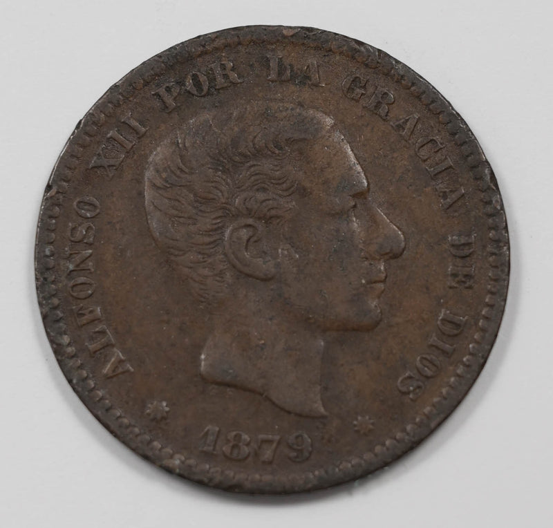 Spain 1879-OM 5 Centimos ALFONSO XII P904607 combine shipping0