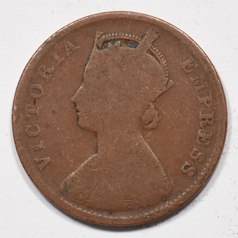 British India 1885 Victoria ¼ Anna P9029110