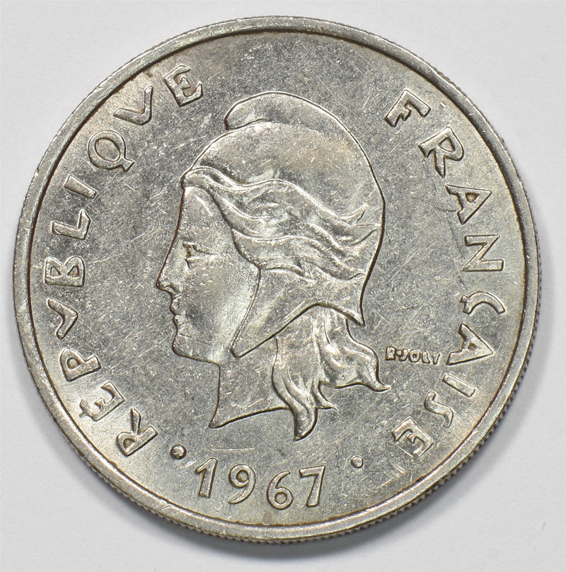 French Polynesia 1967 Marianne 20 Francs P9028990