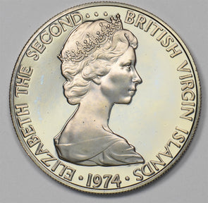 British Virgin Islands 1974-f 25 Cents Elizabeth II P903485 combine shipping1