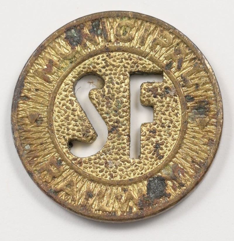 San Francisco Municipal Railway Transit Token One Fare P9042960