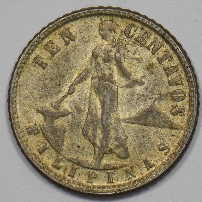 Philippines 1944-D Commonwealth 10 Centavos Silver P9026890