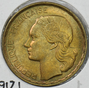 France 1953 20 Francs BU KM917.1 Rooster P190518 combine shipping0