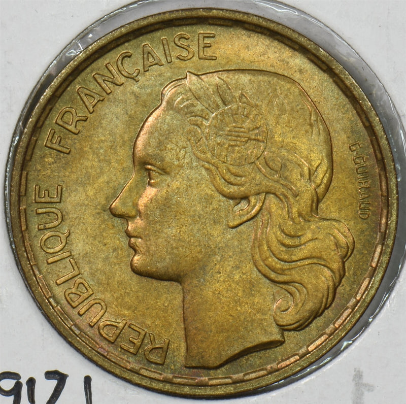 France 1953 20 Francs BU KM917.1 Rooster P190518 combine shipping0