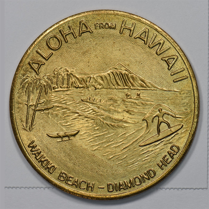 Aloha fom Hawaii Dollar Souvenir Token-Honolulu P9029880