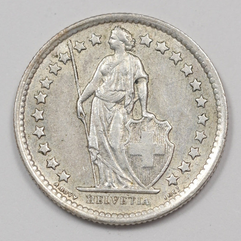 Switzerland 1960-B Helvetia ½ Franc Silver P1513670