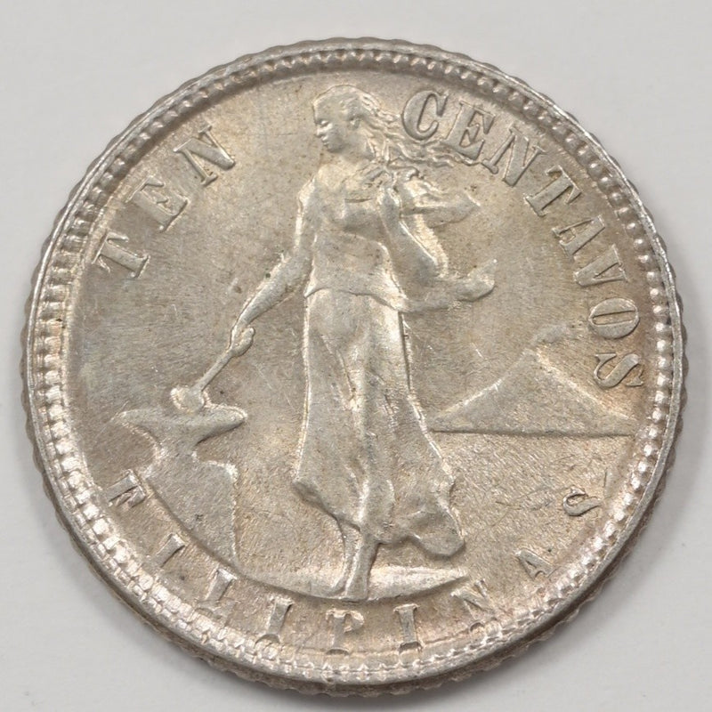 Philippines 1944-D Commonwealth 10 Centavos Silver P9041200