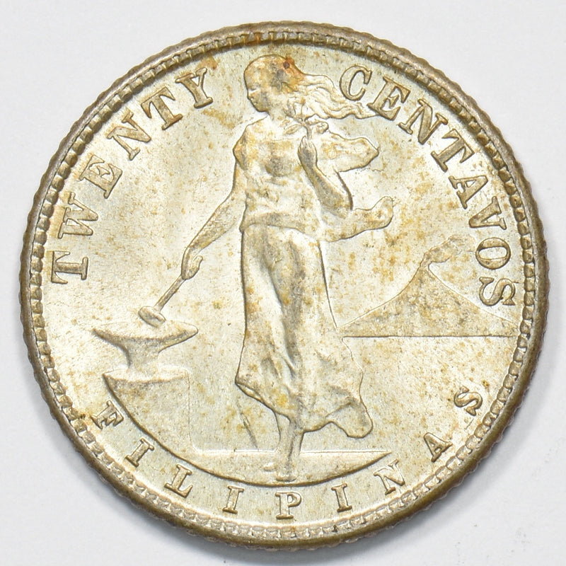 Philippines 1944-D Commonwealth 20 Centavos Silver P1911740