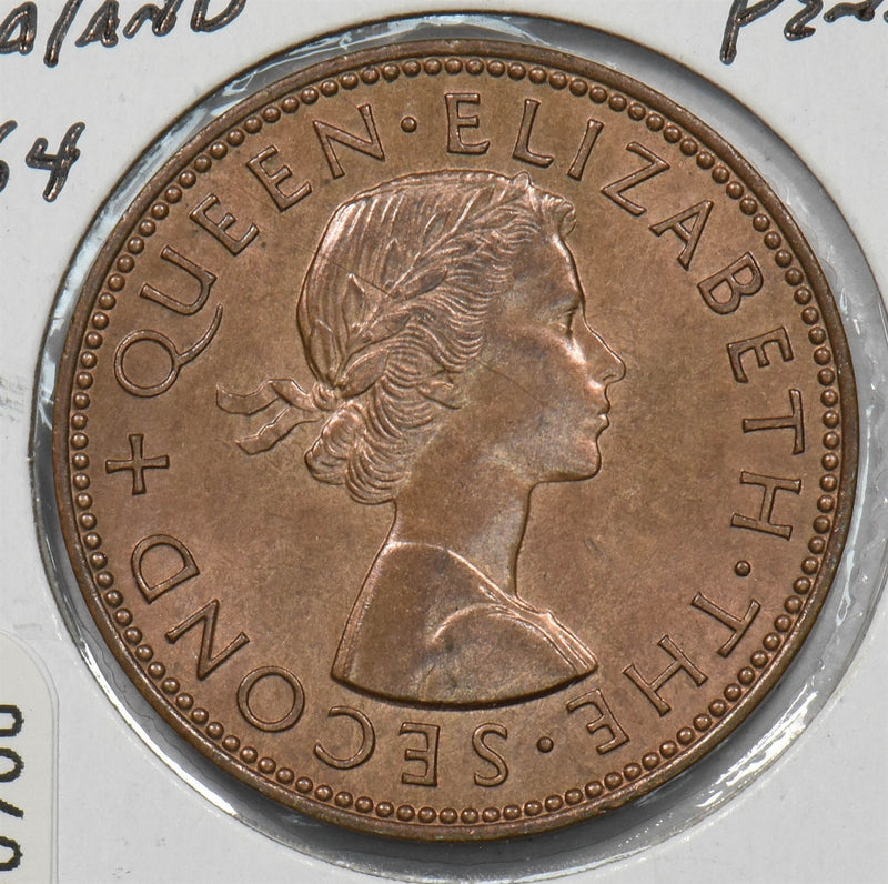 New Zealand 1964 1/2 Penny Elizabeth II P150900 combine shipping0