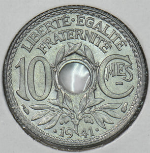 France 1941 10 Centimes P190593 combine shipping1