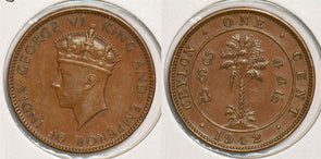 Ceylon 1942 Cent animal P150064 combine shipping0