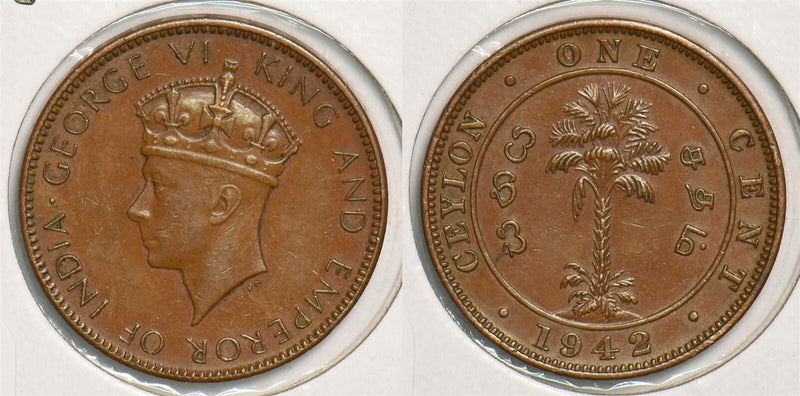 Ceylon 1942 Cent animal P150064 combine shipping0