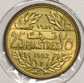 Lebanon 1952 25 Piastres P290257 combine shipping2