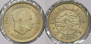 Sierra Leone 1964 5 Cents P190333 combine shipping0