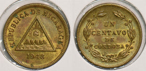Nicaragua 1943 Centavo P290183 combine shipping0
