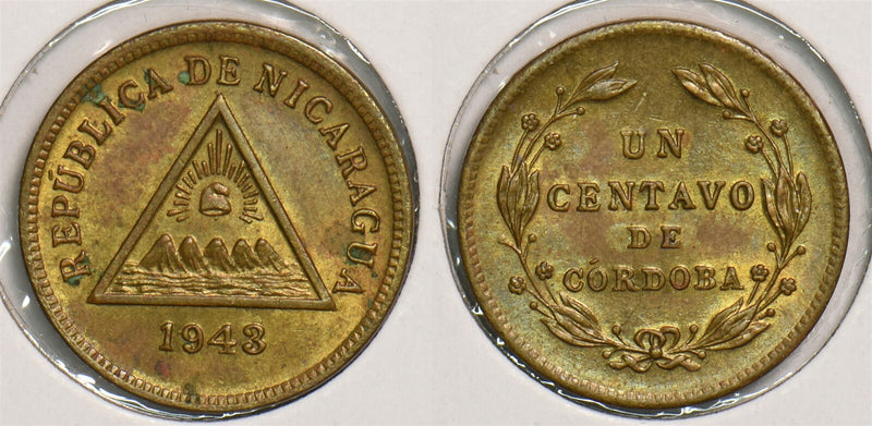 Nicaragua 1943 Centavo P290183 combine shipping0