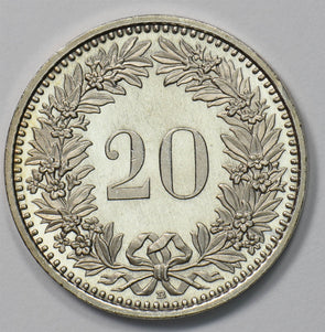 Switzerland 1997 20 Rappen Proof Head of Libertas P903532 combine shipping1