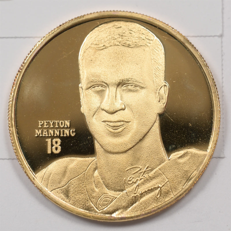 2012-2015 Peyton Manning Gold Plated Medal Proof P1914340