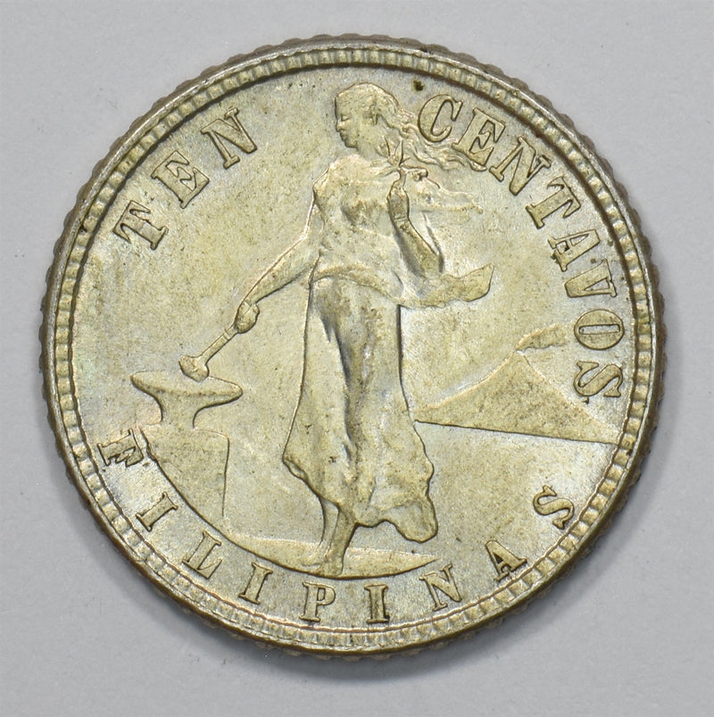 Philippines 1944-D Commonwealth Ten Centavos Silver P1512530