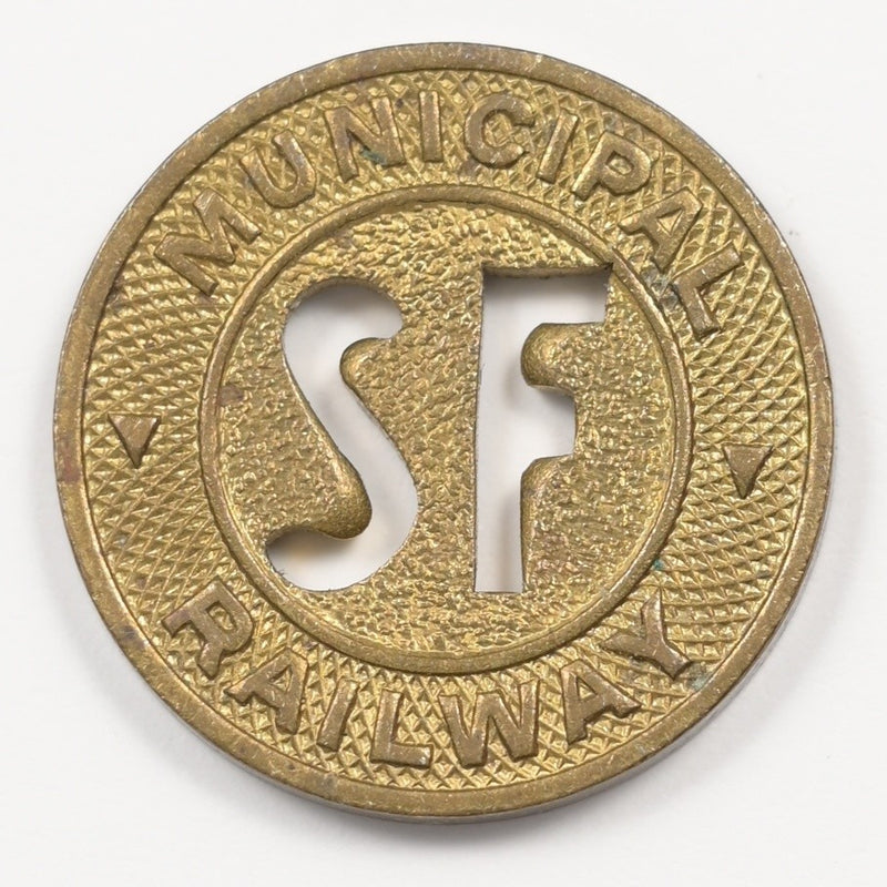 San Francisco Municipal Railway Transit Token One Fare P9042900