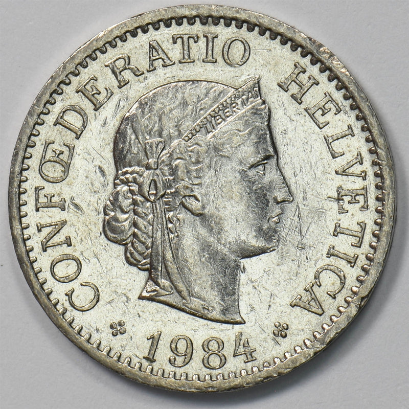 Switzerland 1984 10 Rappen Proof Head of Libertas P903533 combine shipping0