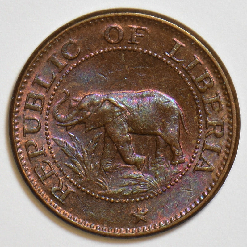 Liberia 1972 Cent Elephant animal P290019 combine shipping0