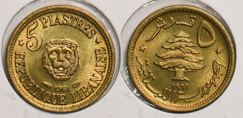 Lebanon 1961 5 Piastres P290194 combine shipping0