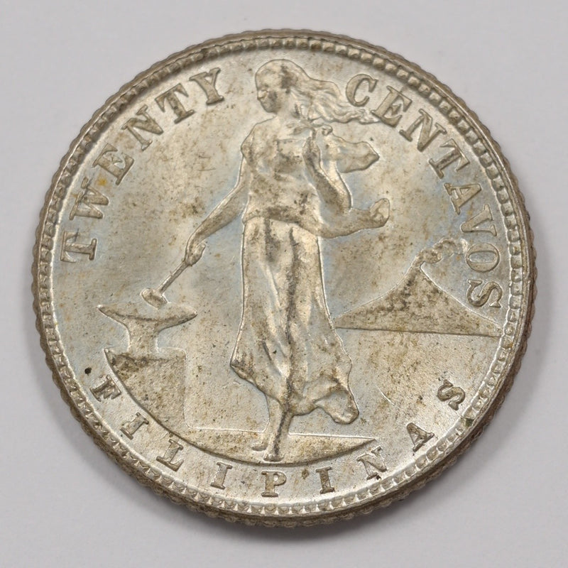 Philippines 1944-D Commonwealth 20 Centavos Silver P1514640