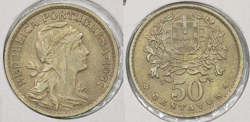 Portugal 1951 50 Centavos P190290 combine shipping0