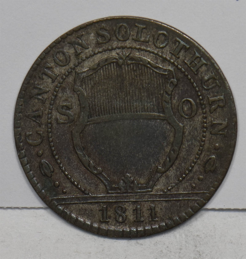 Switzerland 1811 Billon Batzen XF-AU Canton Solothurn P490449 combine shipping0