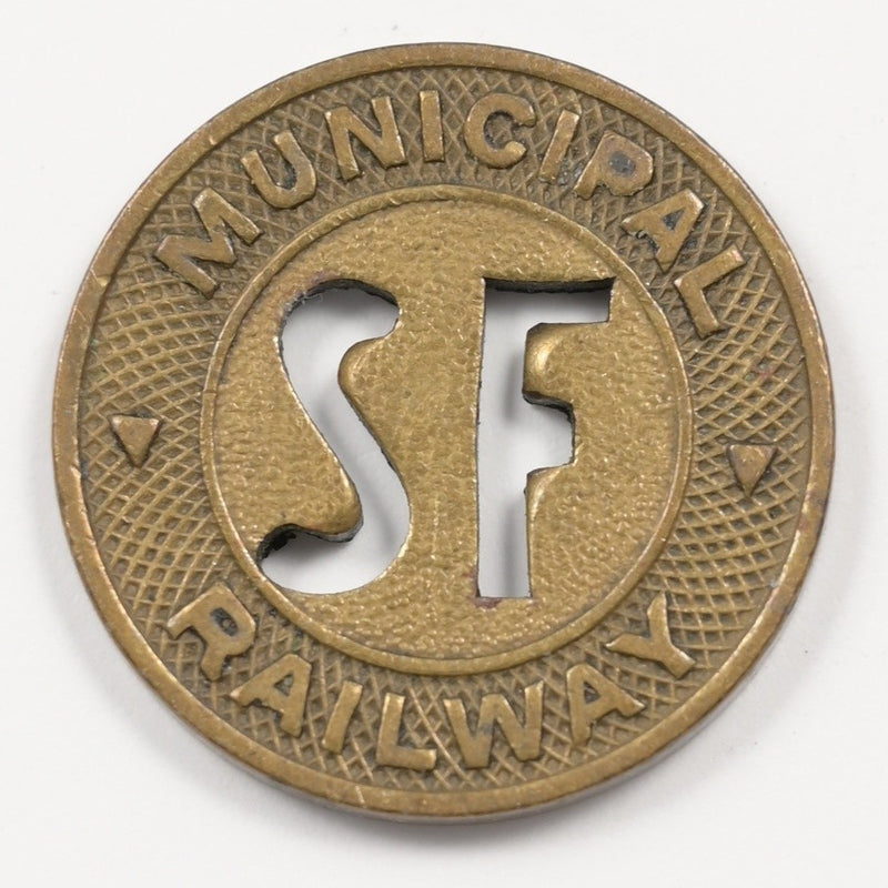 San Francisco Municipal Railway Transit Token One Fare P9042920