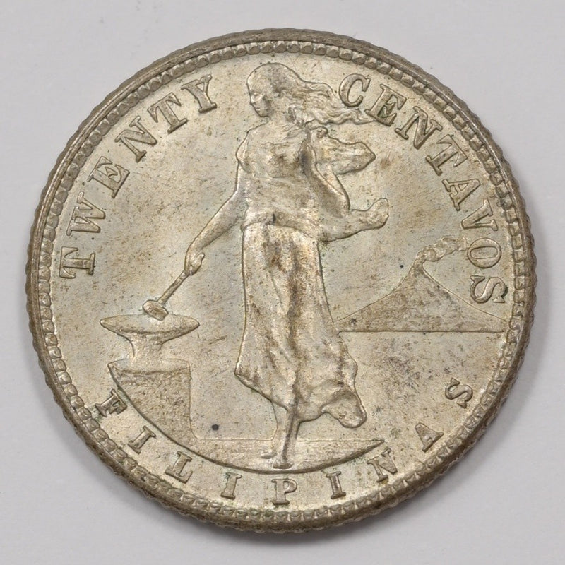 Philippines 1944-D Commonwealth 20 Centavos Silver P1514170