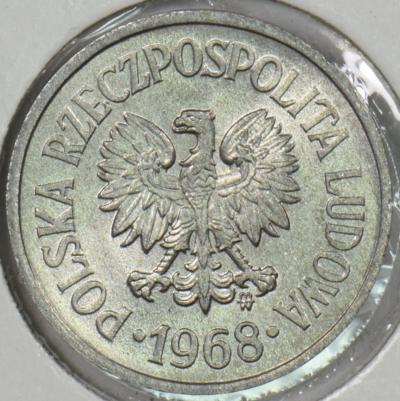 Poland 1968 10 Groszy Choice BU Eagle P190578 combine shipping0