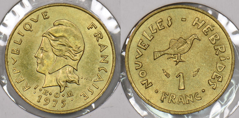 France 1975 Franc Bird animal New Hebrides P190311 combine shipping0