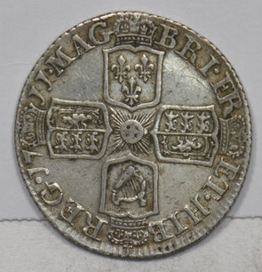 Great Britain 1711 6 Pence/Sixpence Silver Crowned cruciform shields Anne P490391