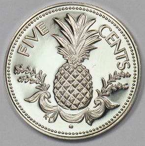 Bahamas 1974-f 5 Cents Pineapple P903478 combine shipping1