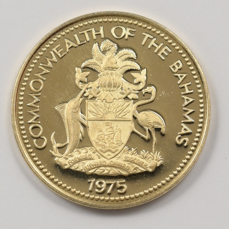 Bahamas 1975-FM Elizabeth II- StarFish Cent Proof P9040650
