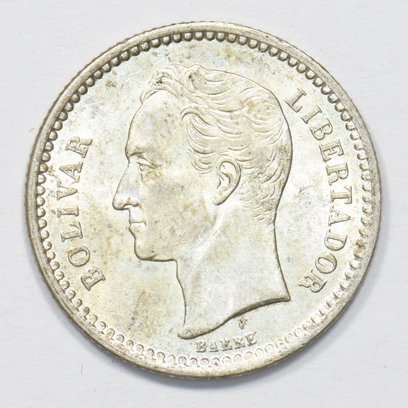 Venezuela 1945 Fourth Republic Bolívar Silver P1510330