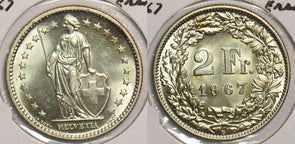 Switzerland 1967 2 Francs P290314 combine shipping0