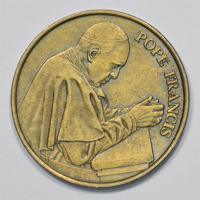 Vatican City Pope Francis Commemorative Medal/Token 50 Lire P9031020