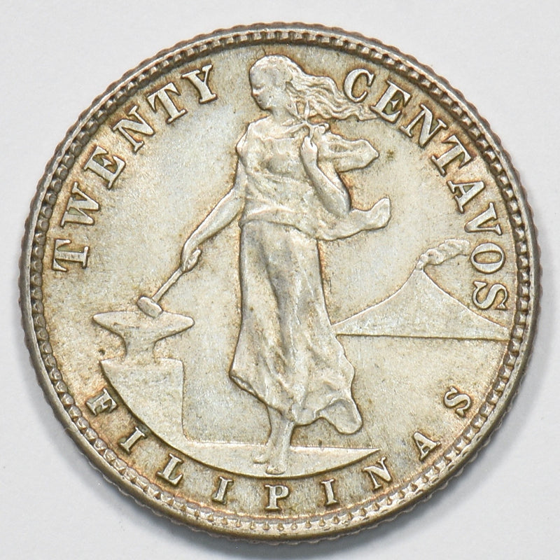 Philippines 1944-D Commonwealth 20 Centavos Silver P1511150