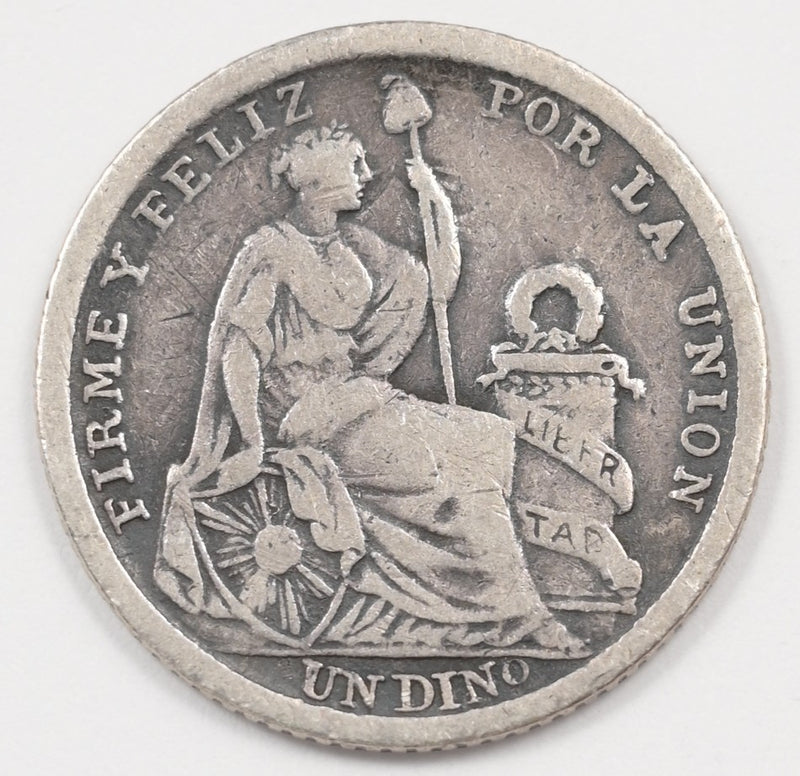 Peru 1905-LM Seated Liberty Dinero Silver P9039870