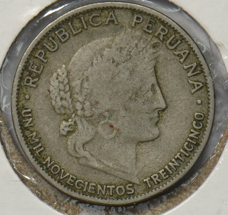 Peru 1935 5 Centavos Head of Ceres P903542 combine shipping0