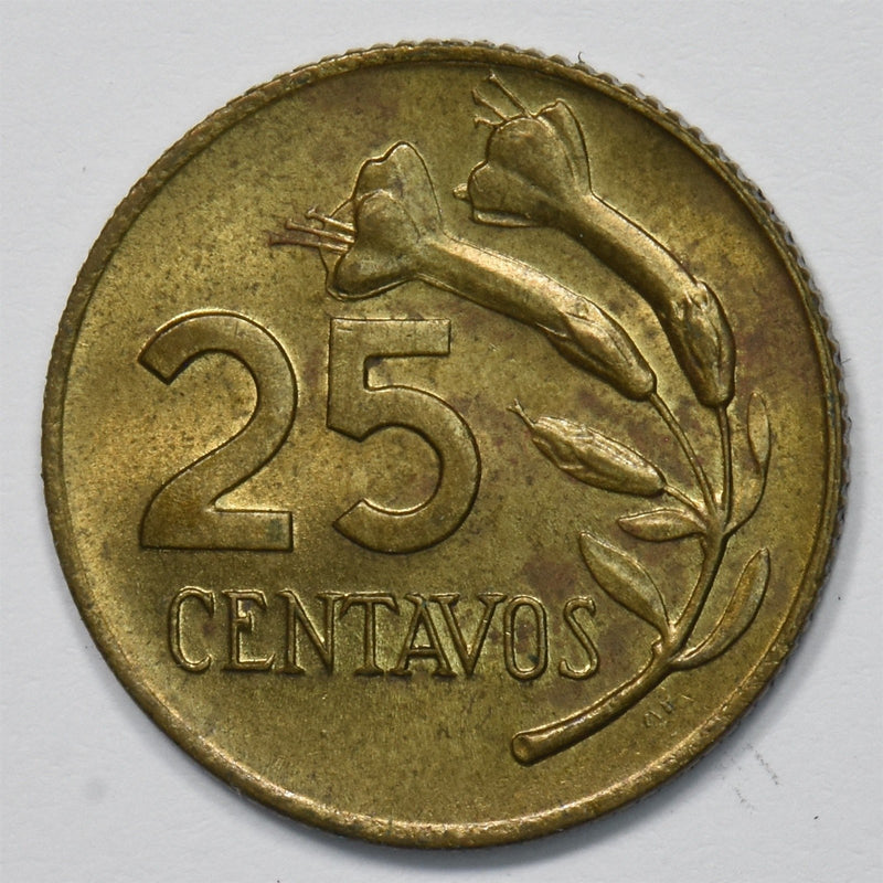 Peru 1967 Coat of arms 25 Centavos P9027230