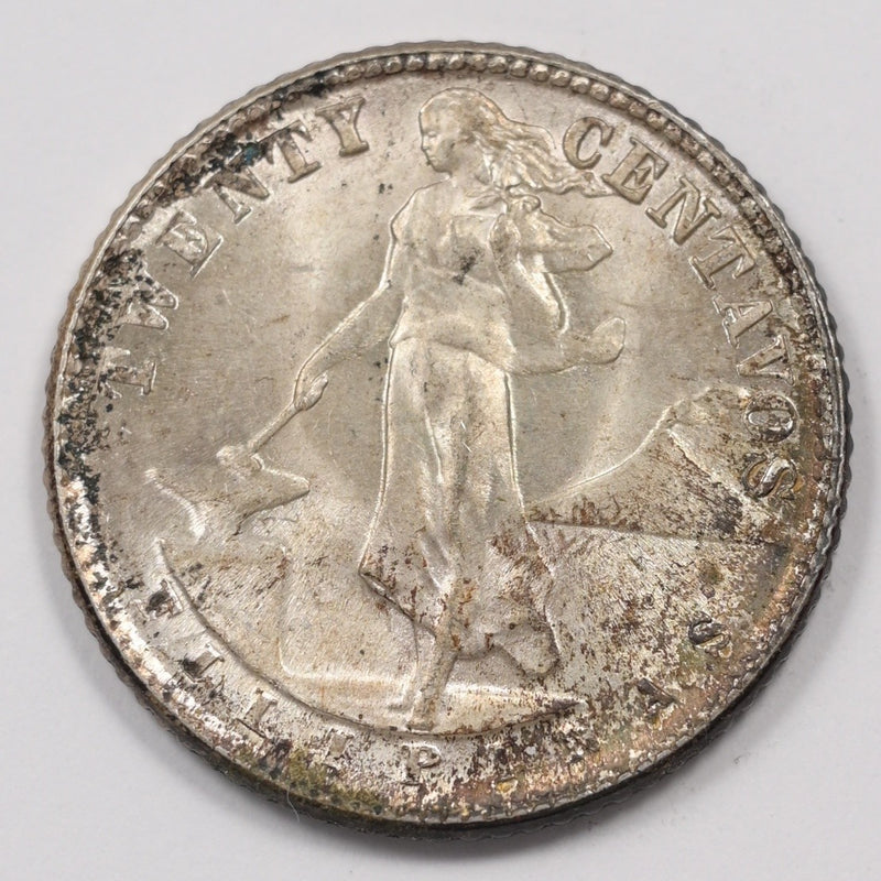 Philippines 1944-D Commonwealth 20 Centavos Silver P1514620