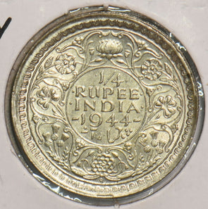 India British 1944 1/4 Rupee Bombay animal P290361 combine shipping2
